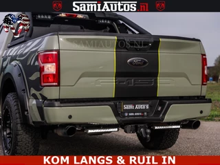 Dodge Ram Pick-Up 2018 - FORD F150 5.0 V8 4X4 | MAT OLIVE GREEN | BIJTELLING VRIJ | ZEER DIK | CAMERA | 3500KG | PANORAMA | LEDER | GO RHINO ROLLBAR | immagine 83