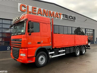 DAF FAT 105 XF 460 6x4 Manual Full Steel Hiab 16 Tonmeter laadkraan 2007 - N/A image 5
