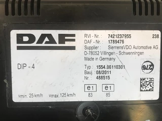 DAF N/A 2011 - 1789476-1929007 INSTRUMENTENPANEEL LF45IV/LF55IV obrazek 2