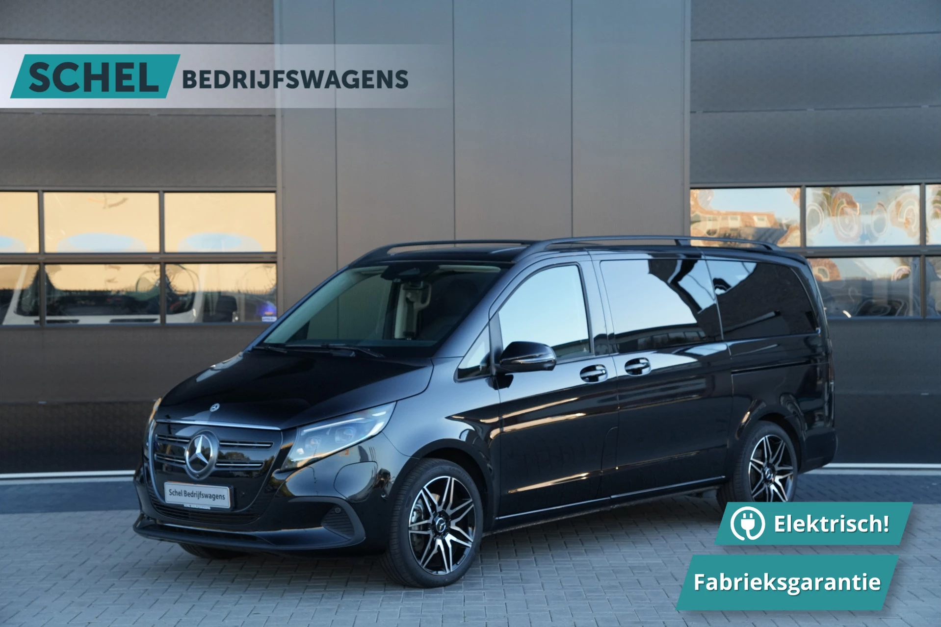 Mercedes-Benz EQV 2024 - 300 L2 90kWh 204pk - 2x Schuif - Stoel/Stuurverwarming - Stoelkoeling - Elek Schuifdeuren - Blindspot - Multibeam LED - Rijklaar Bild 1