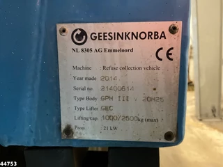 MAN TGS 2015 - 26.320 Euro 6 Geesink 20m³ + Welvaarts weighing system imagen 21