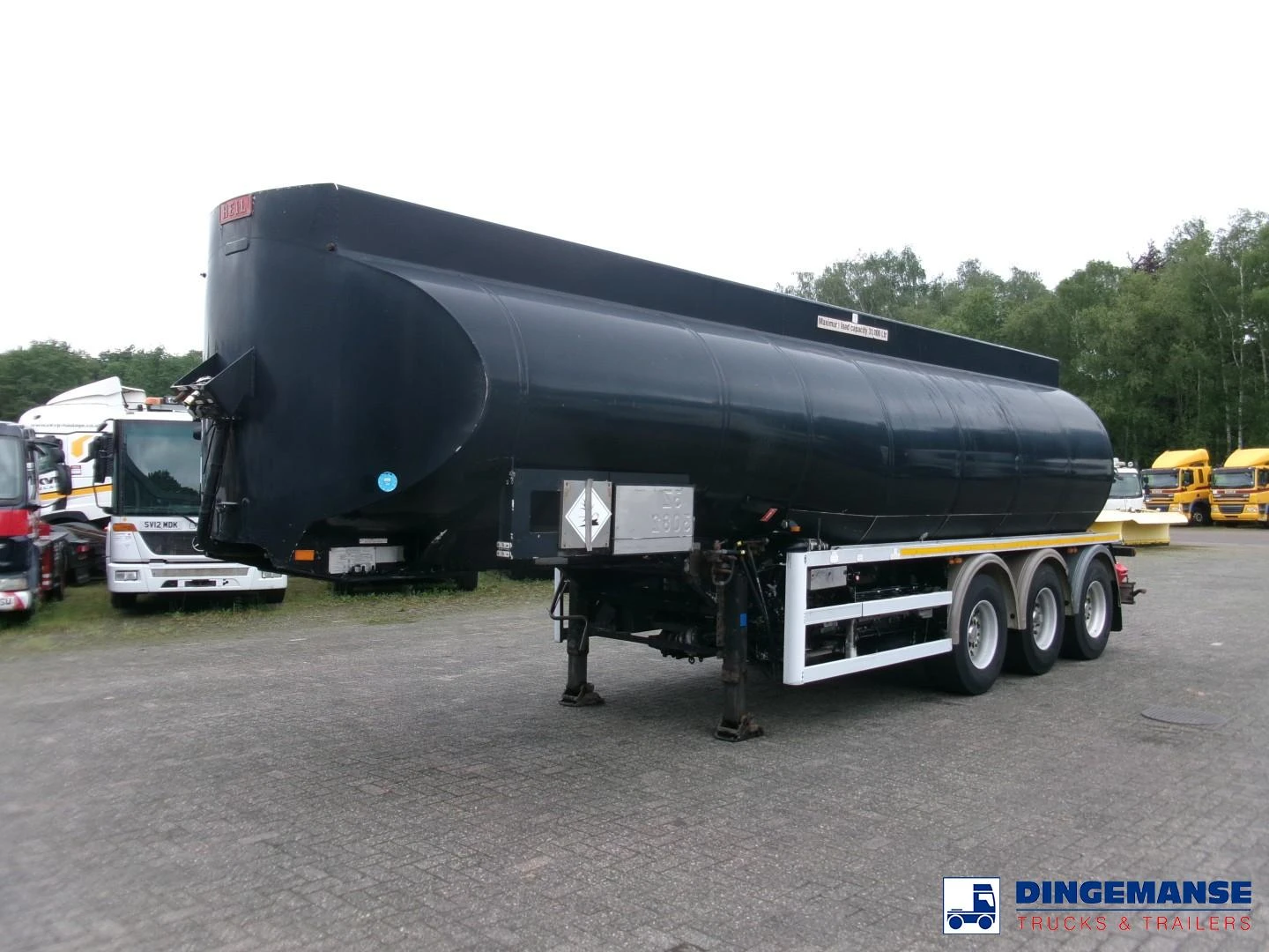 Heil / Thompson Heavy oil tank alu 34.2 m3 / 1 comp + pump 2003 imagem 1