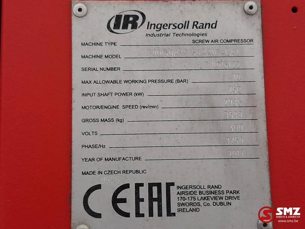 Ingersoll Rand 2017 - Occ Compressoren mobiel Ingersoll Rand S90150A afbeelding 19