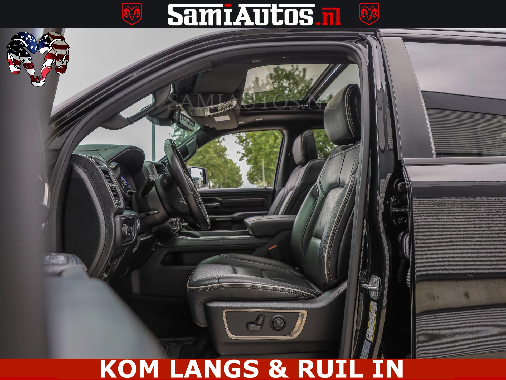 Dodge Ram Pick-Up 2021 - LIMITED | TRAINHORN | | HUD | UITLAATKLEP | LUCHTVERING | STRIPING | PANODAK | BOM VOL | BLAUW VOORRUIT | afbeelding 46