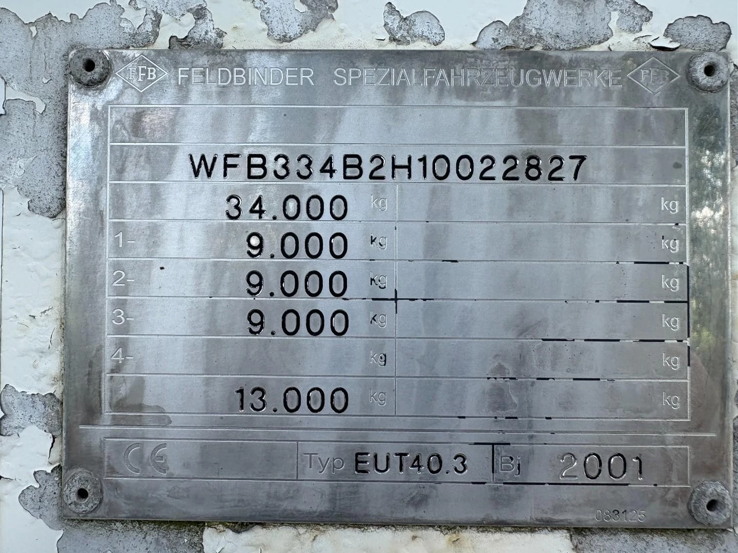 Feldbinder Silo 2001 afbeelding 8