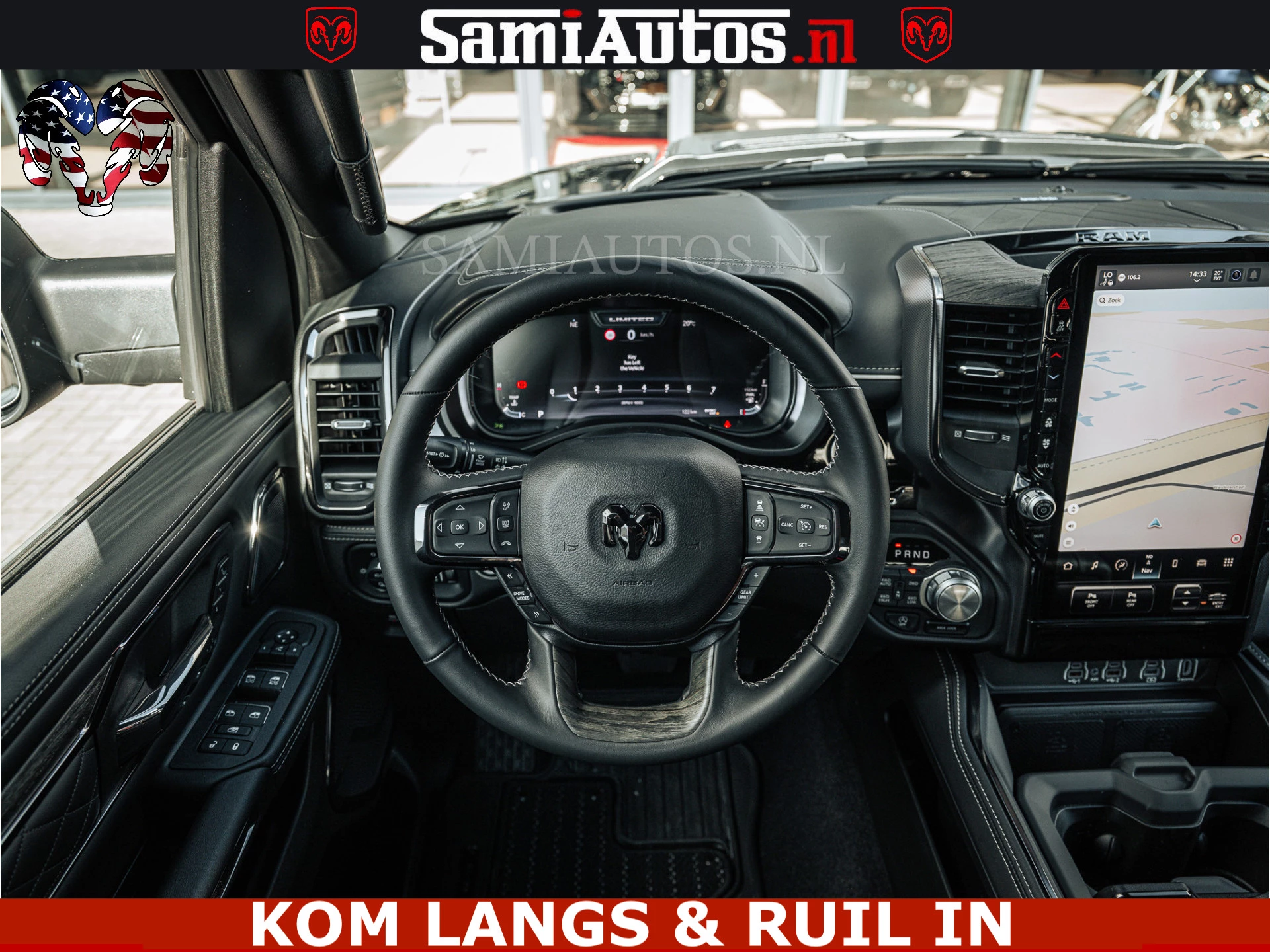 Dodge Ram Pick-Up 2024 - HULK Pack | Limited Night H.O 540HP 706Nm | Massage + Full Option | De Meest Luxe en Volle in zijn Klasse | Hulk Pack is meer prijs | Bild 28