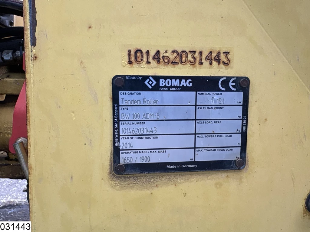 Bomag 2014 - BW 100ADM-5 2252h, 15.1KW afbeelding 5