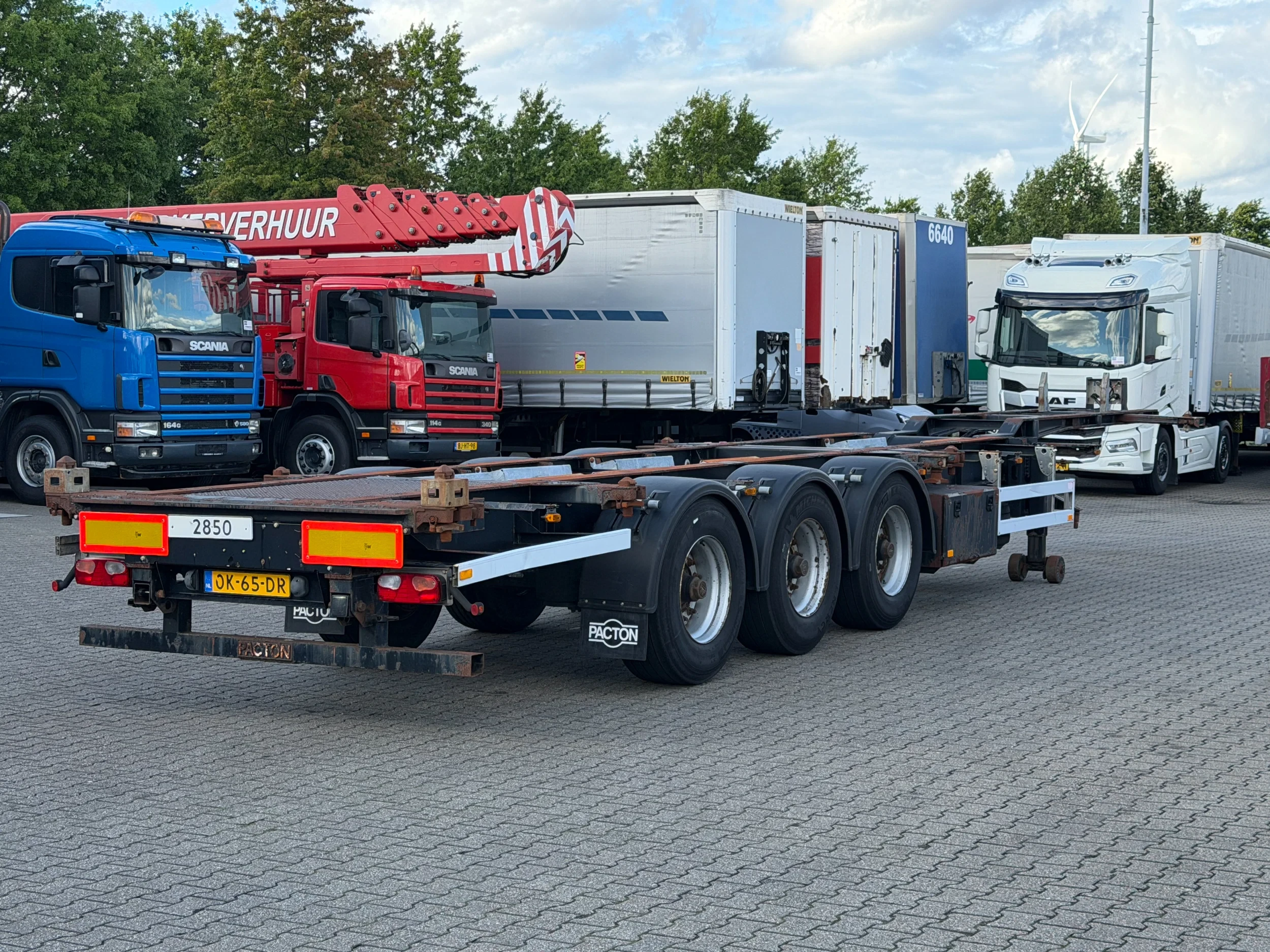 Pacton T3-007 2007 - Multi Chassis High Cube, 45, 40, 30, 20, 2x 20FT / Bpw Axle / Apk! afbeelding 1