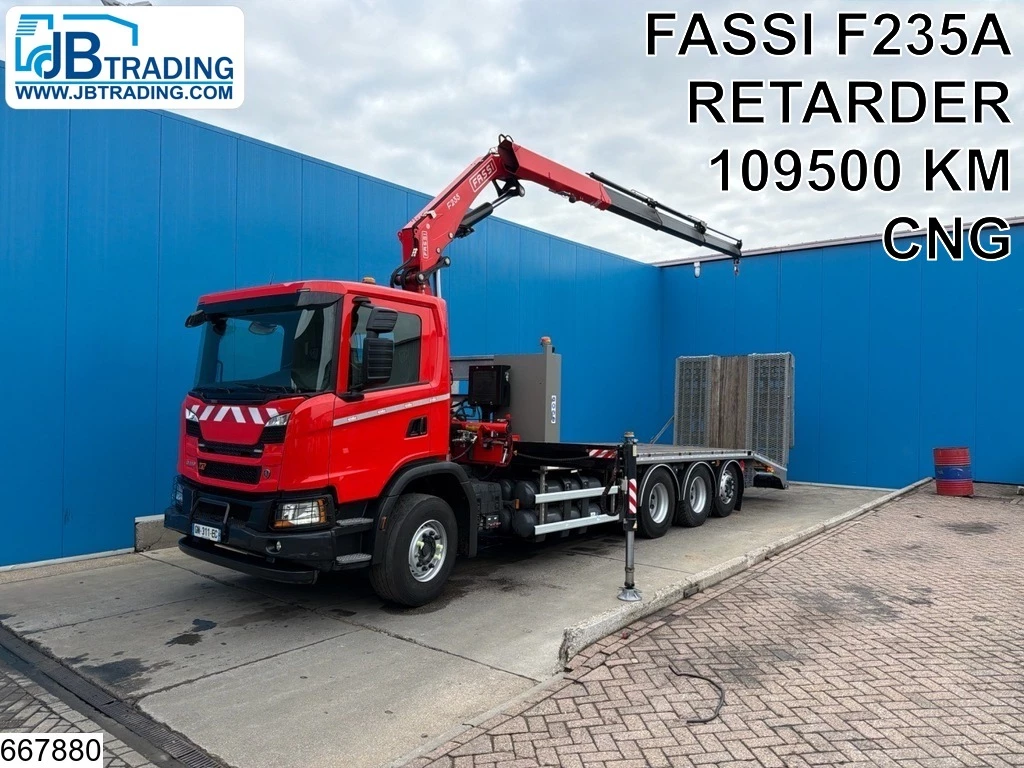 Scania G 2023 - 410 XT EURO 6e, CNG, 8x4, Retarder, Fassi image 1