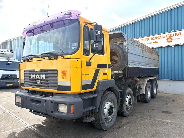 MAN FE 2001 - 410A 8x4 FULL STEEL KIPPER (ZF16 MANUAL GEARBOX / ZF-INTARDER / FULL STEEL SUSPENSION / REDUCTION AXLES / AIRCONDITIONING) imagem 1