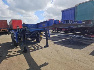 Renders 2 axle 20 ft container chassis  steel  springs bpw drum heavy duty 1996 - N/A image 1