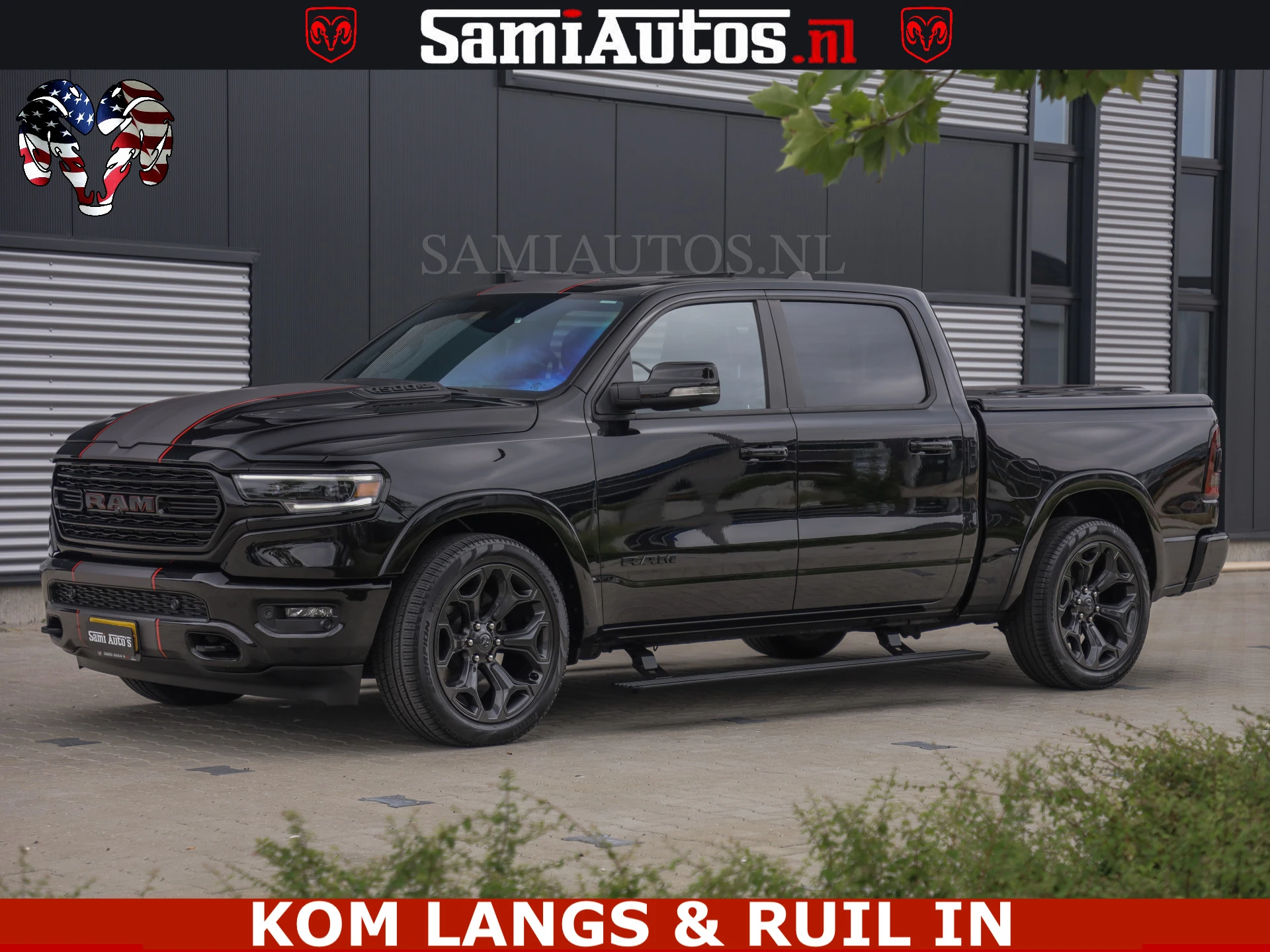 Dodge Ram Pick-Up 2021 - LIMITED | TRAINHORN | | HUD | UITLAATKLEP | LUCHTVERING | STRIPING | PANODAK | BOM VOL | BLAUW VOORRUIT | afbeelding 10
