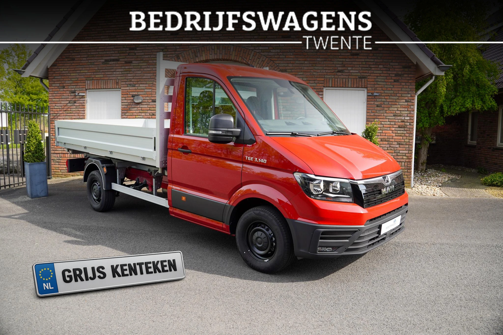 MAN TGE 2024 - 2.0 TDI 140 pk 3-Zijdige Kipper / Open Laadbak afbeelding 1