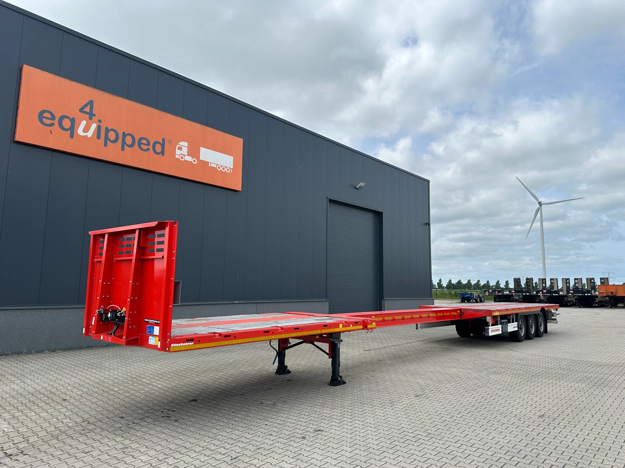 KAESSBOHRER 2026 - new and unused Heavy-Duty flatbed / 690cm extendable / steering axle / discbrakes / NL-trailer / APK: 04-2027 imagen 59