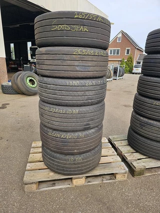 GOODYEAR K MAX T | 265/55 R 19.5 | trailer tire | with rim 8 holes| 12 PIECES. 2010 - N/A image 2