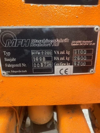 Nilfisk N/A 1998 - MFH2200 SWEEPER MFH 2200 CLEANER obrazek 8