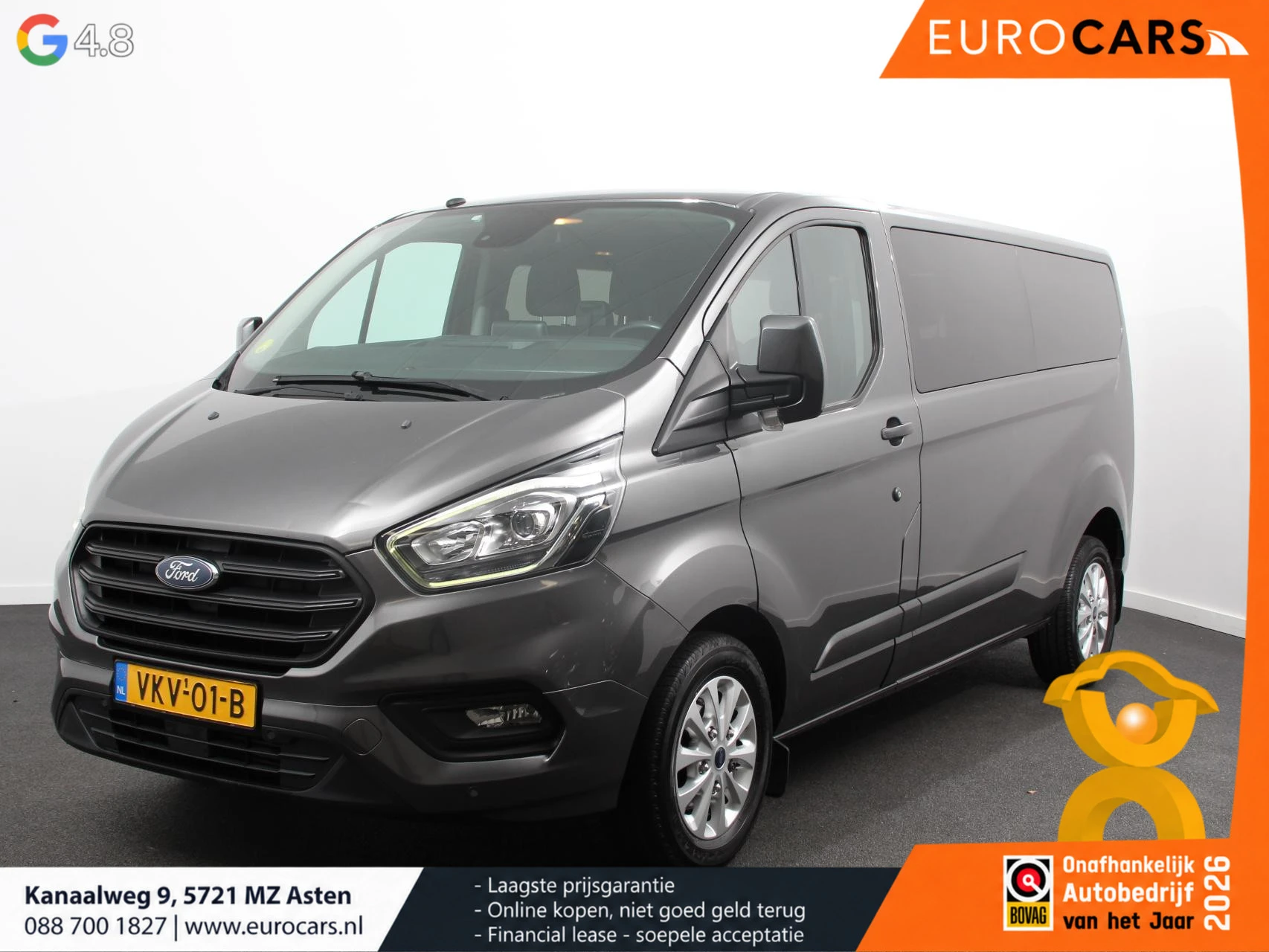 Ford Transit Custom 2018 - 320 2.0 TDCI L2H1 Limited DC afbeelding 1