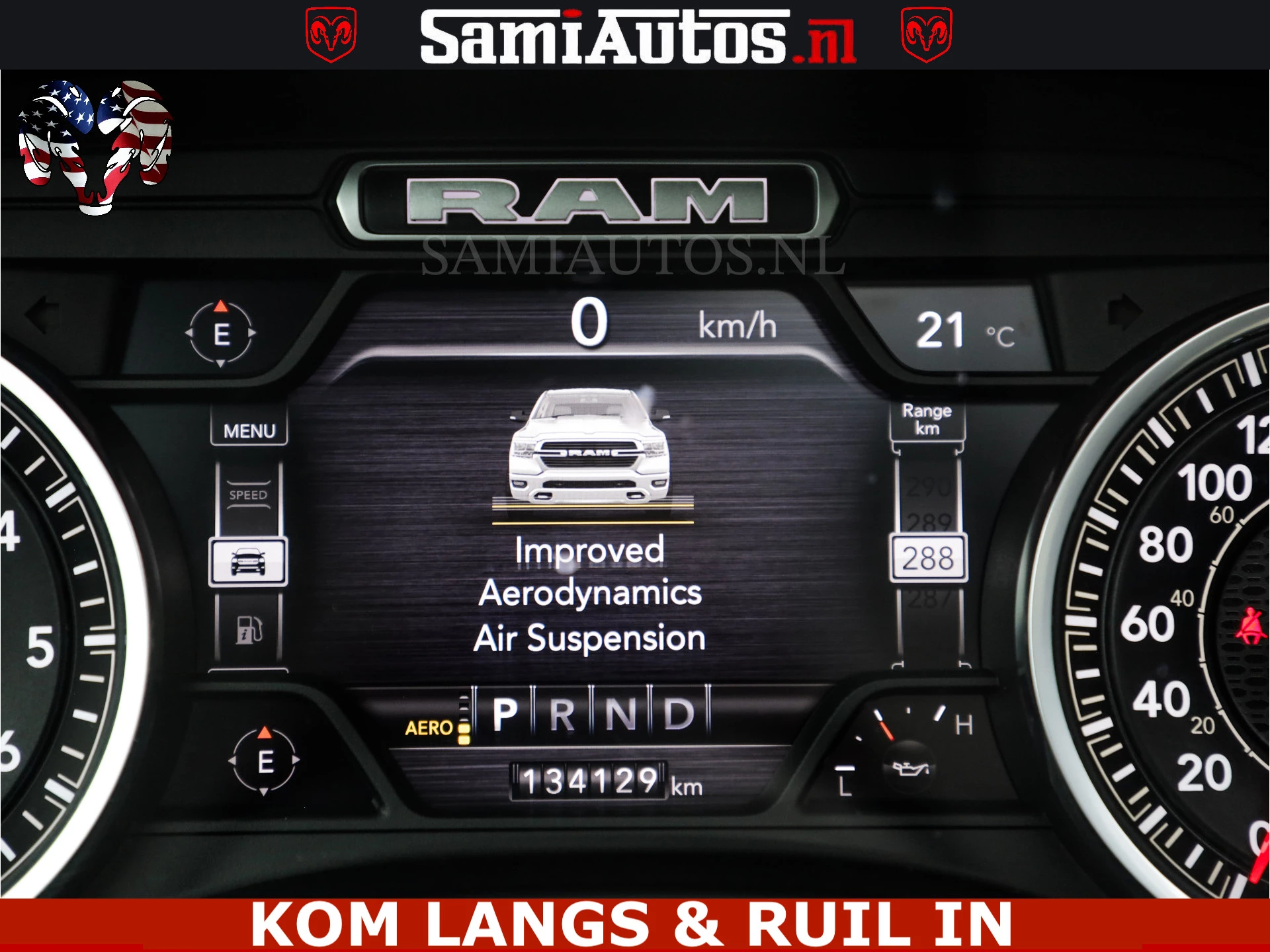 Dodge Ram Pick-Up 2023 - SPORT LARAMIE 5.7 V8 HEMI | LUCHTVERING | 2023 | PANODAK | GROOTSCHERM | DC | TOP KLEUR GRANITE | afbeelding 19