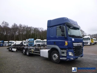 DAF CF 460 6X2 Euro 6 container chassis 20 ft + Krone drawbar trailer 20 ft 2016 image 2 thumbnail
