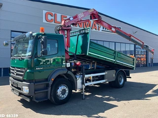 Mercedes-Benz Axor 1824 Manual Full steel HMF 12 Tonmeter laadkraan 2007 te koop