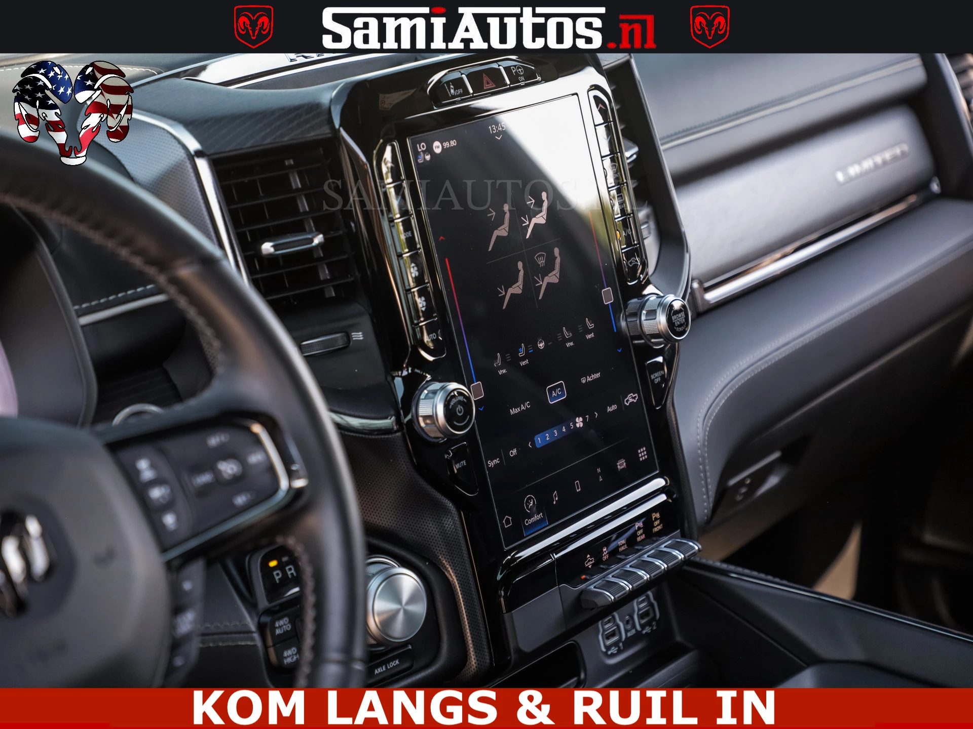 Dodge Ram Pick-Up 2024 - LIMITED HULK | 5.7 V8 402PK HEMI | RAM VOL | HUD | LUCHTVERING | PANO | MWK KLEP | DC | 5 PERS | afbeelding 79
