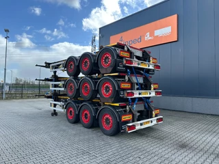 Burg N/A 2012 - stack of 3x 2012 BURG 20FT ADR (EX/II, EX/III, FL, AT) Chassis, Empty weight : 3.690kg, SAF INTRADISC, 2x Liftaxle, NL-chassis obrazek 11