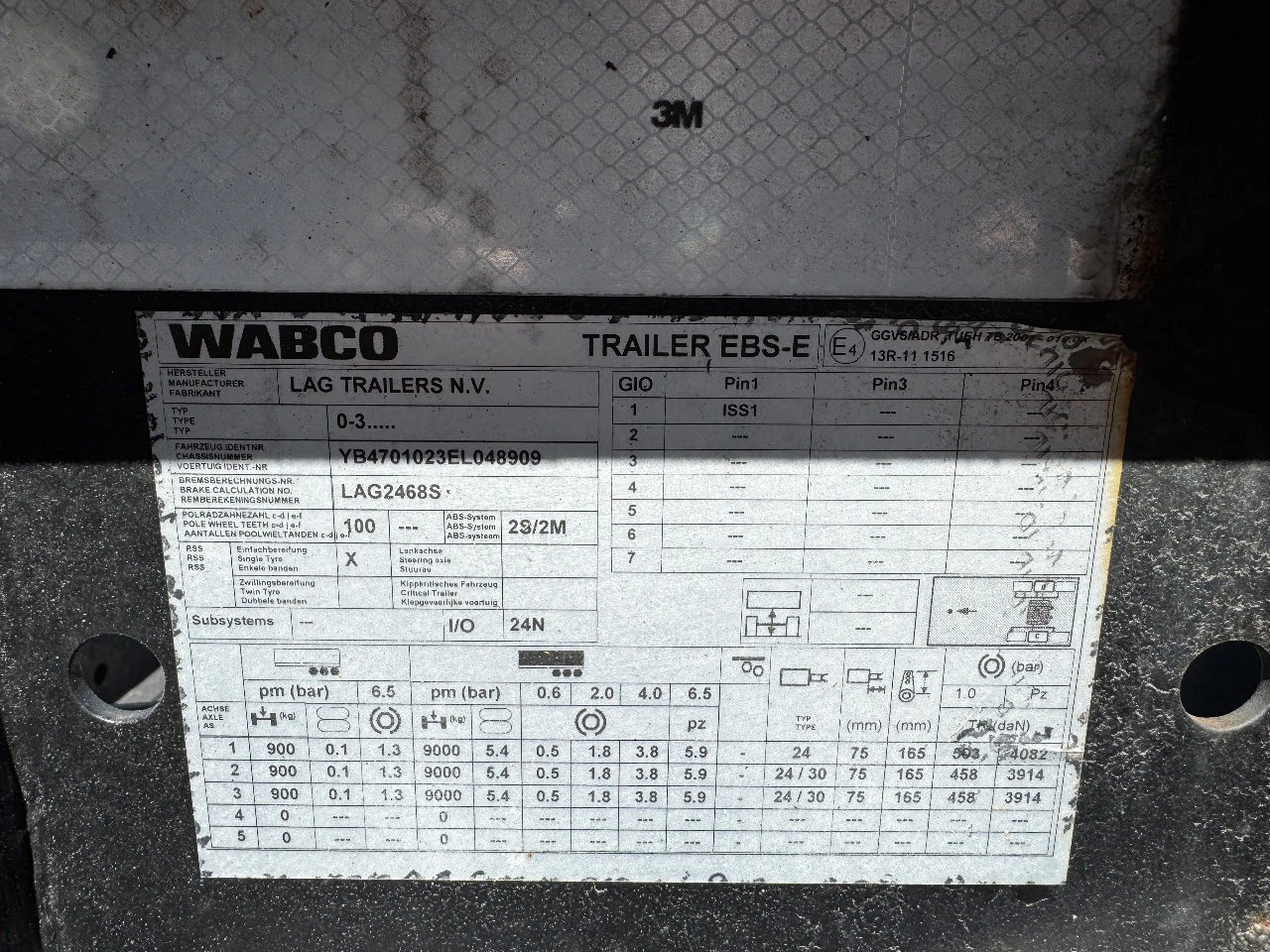 LAG 2014 - 20FT / BPW / NL chassis afbeelding 23