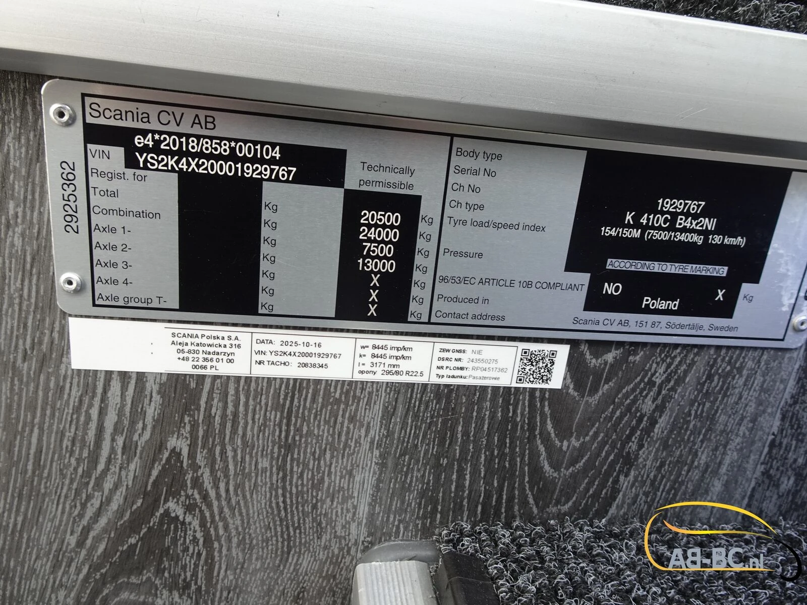 Scania Higer Touring HD 51 Seats EURO 6 afbeelding 43