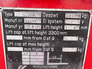 Kalmar 7,2 METER LIFTING, 15000 KG ON 900 MM 1998 - LT15-900 image 8