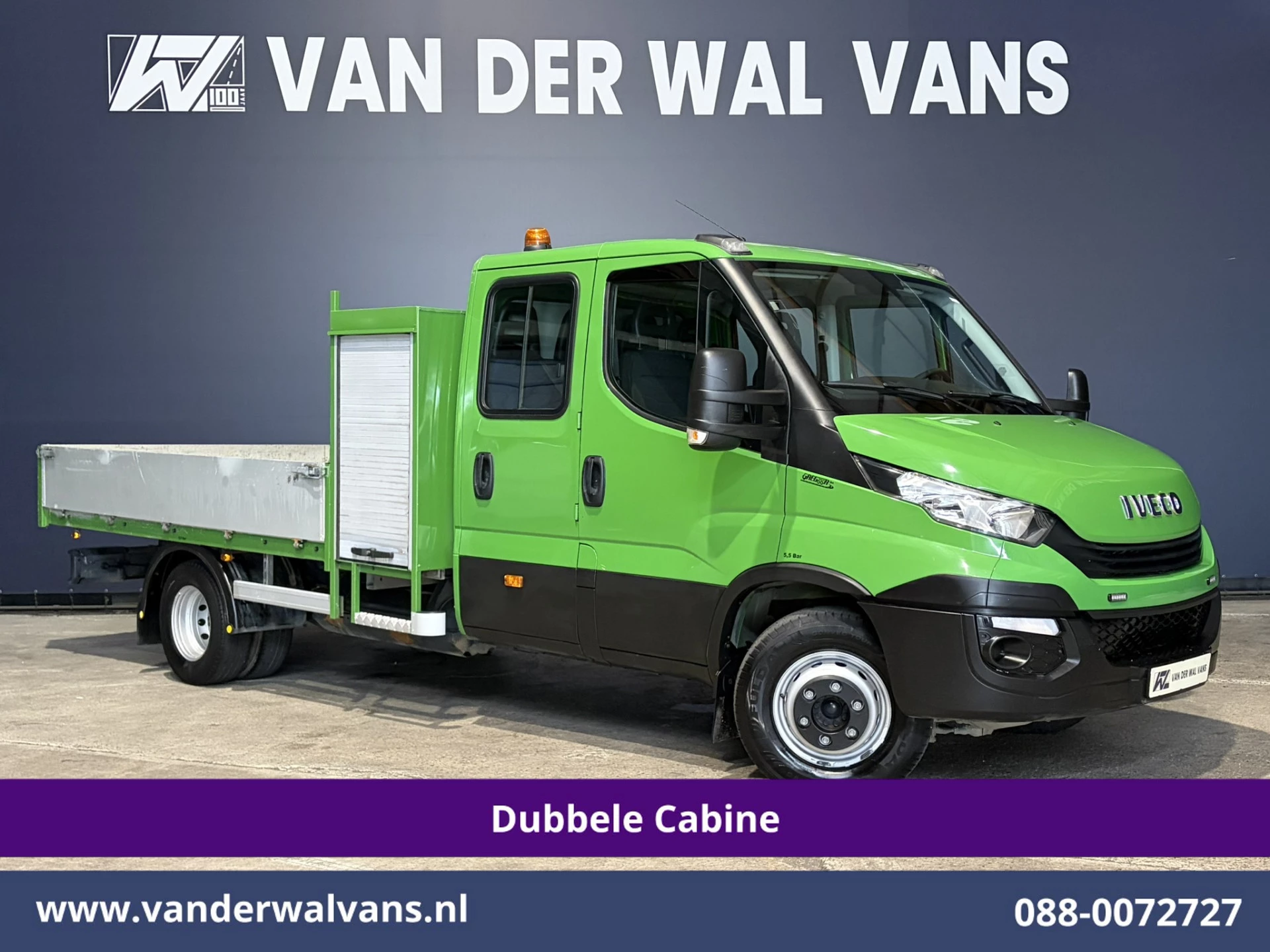 Iveco Daily 2018 - 70C14G CNG Groot Rijbewijs Open laadbak 3457kg Laadvermogen Dubbele cabine 3000kg trekhaak Euro6 afbeelding 1