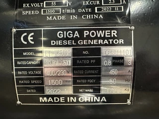 Giga power LT-W250GF 312.5 kVA Open generator 2022 - N/A imagen 11