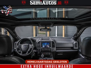 Ford F-150 2018 - 5.0 V8 4X4 | MAT OLIVE GREEN | BIJTELLING VRIJ | ZEER DIK | CAMERA | 3500KG | PANORAMA | LEDER | GO RHINO ROLLBAR | afbeelding 6