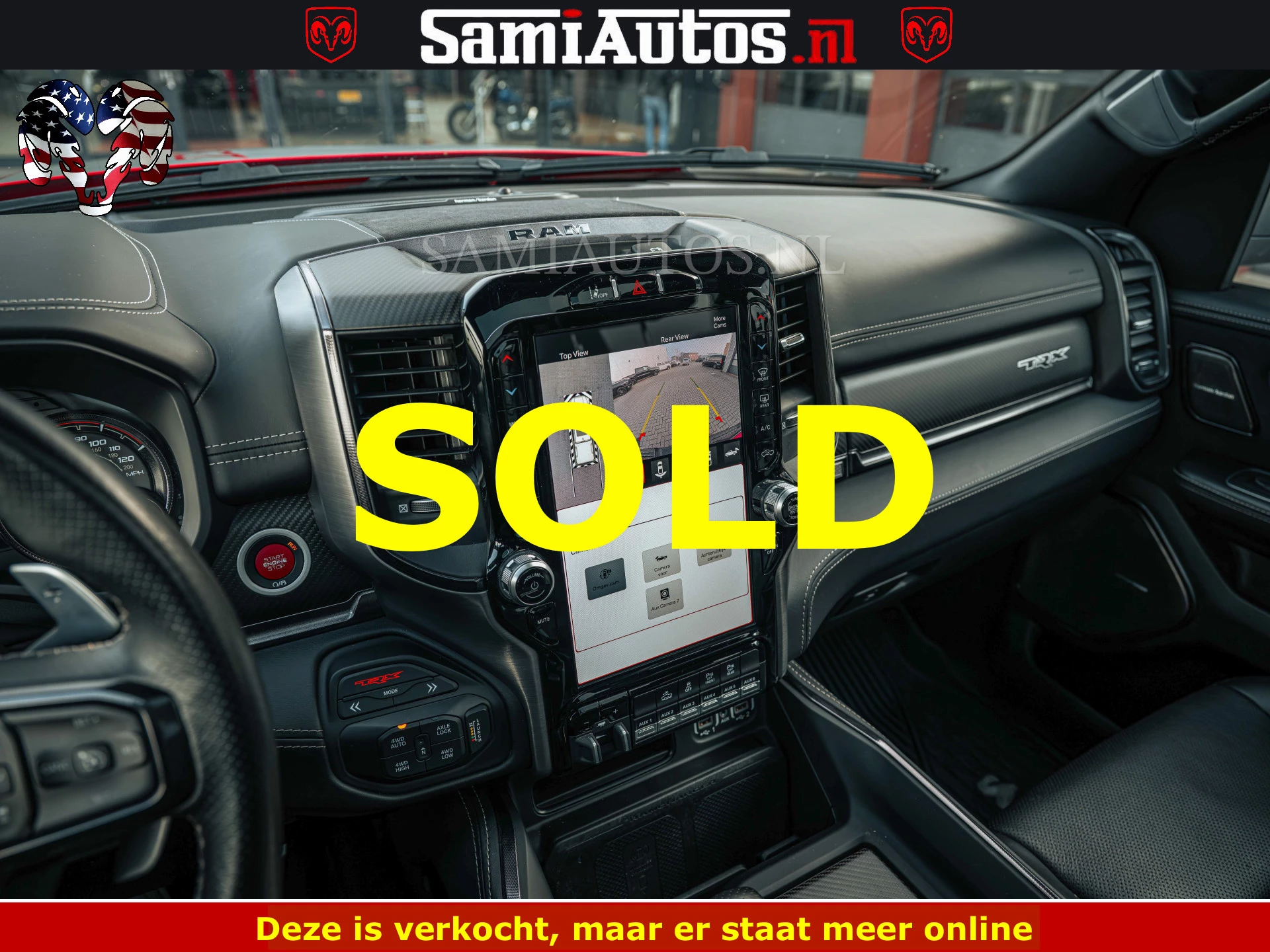 Dodge Ram Pick-Up 2023 - TRX HELLCAT | 6.2 V8 702PK | FLAME RED | BOM VOL | CARBON | RAMBAR | HUD | LPG | BEAD-LOCK WHEELS | immagine 50