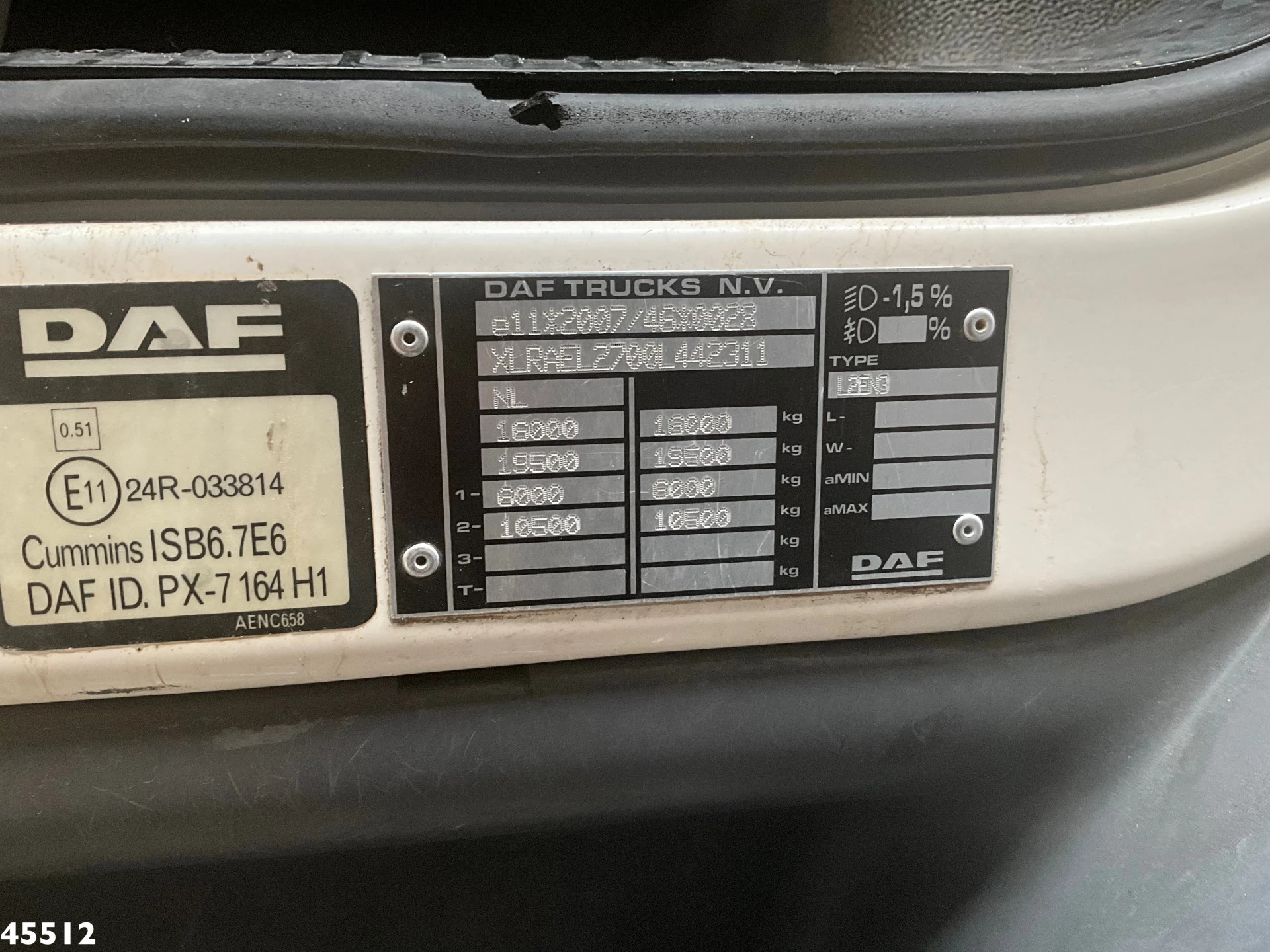DAF FAG LF 220 Euro 6 Haller 14m³ Just 122.382 km! 2015 obrázek 21