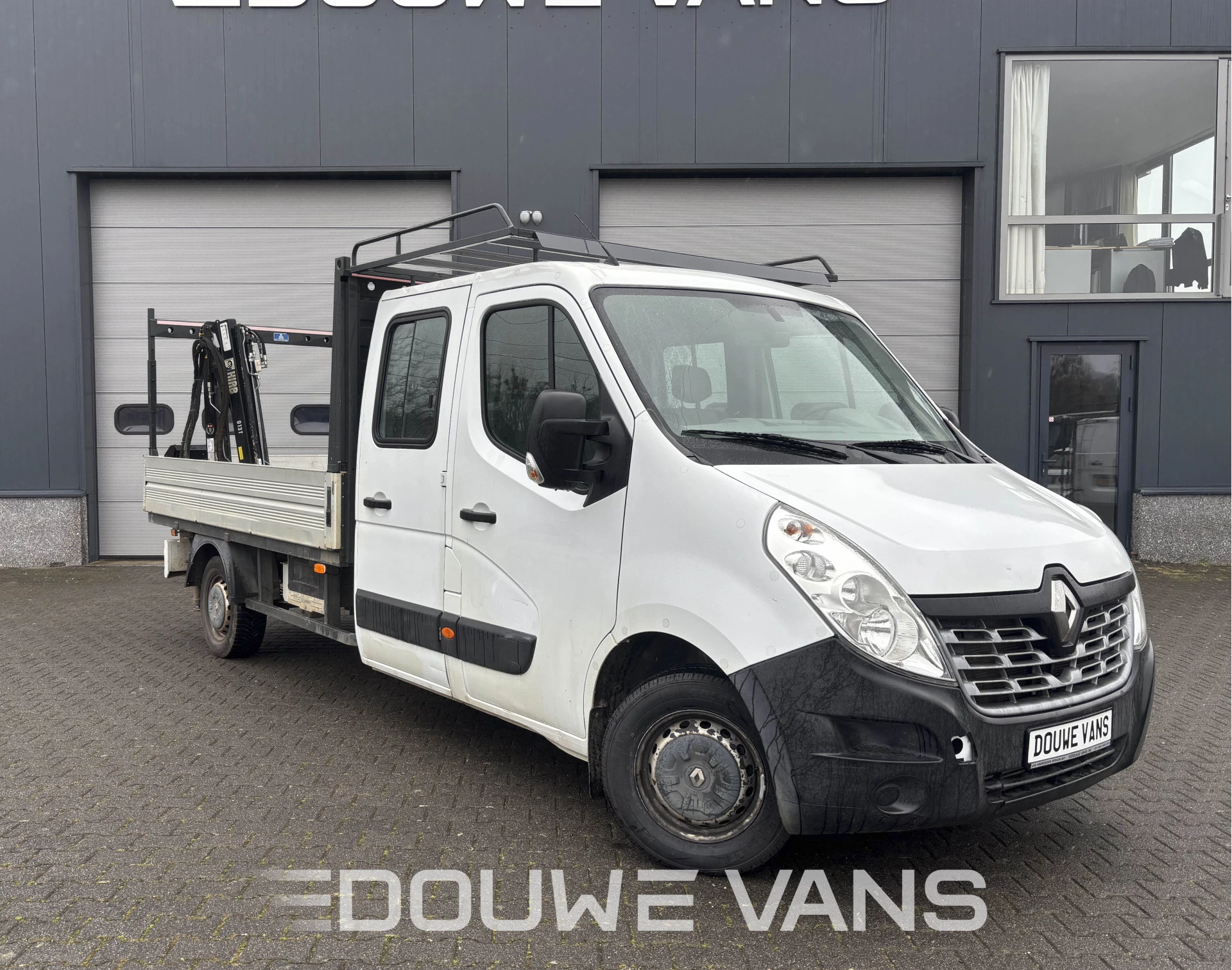 Renault Master 2017 - Dubbel Cabine Hiab Laadkraan Imperiaal Trekhaak afbeelding 1