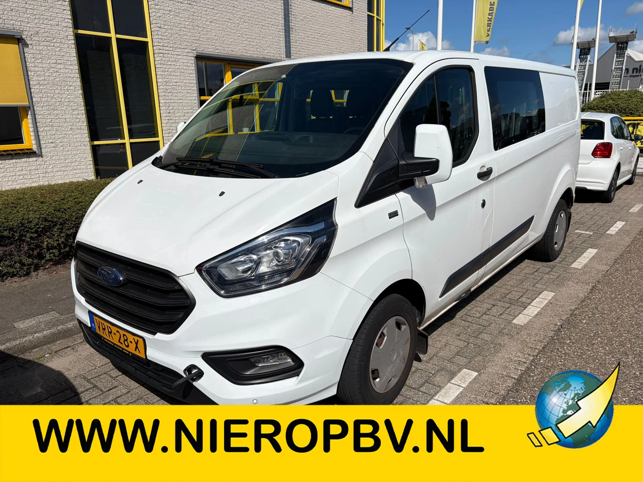 Ford Transit Custom 2019 - dubcab l2 airco let op distributie kapot dus op trailer afbeelding 1