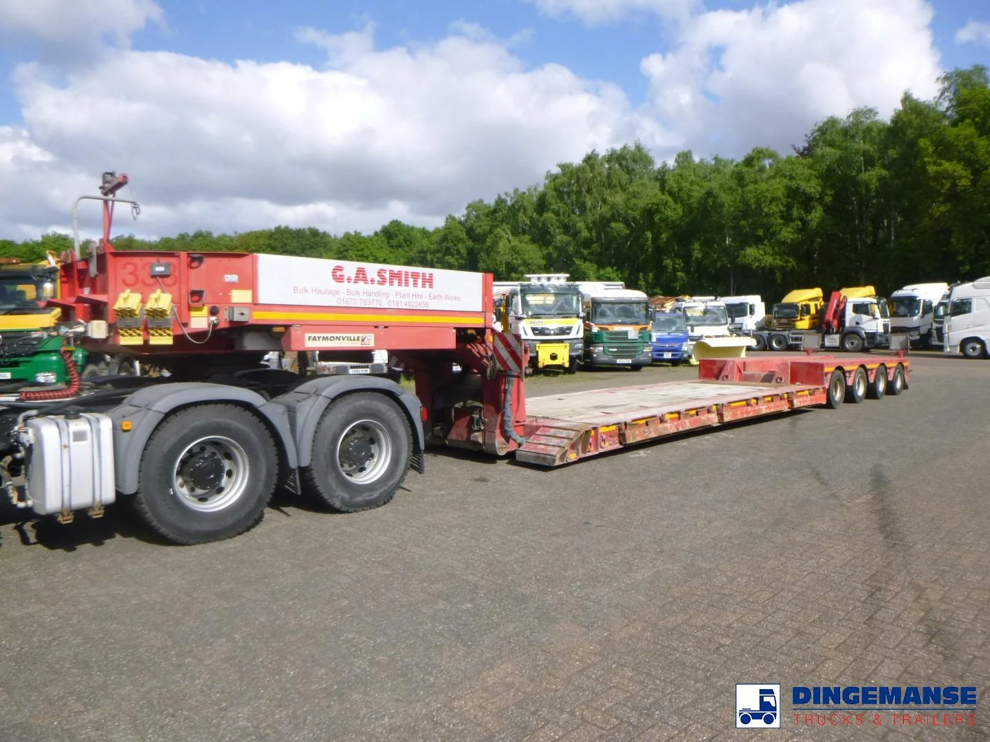 Faymonville 4-axle lowbed trailer 72t STBZ-4VA 2010 imagen 1