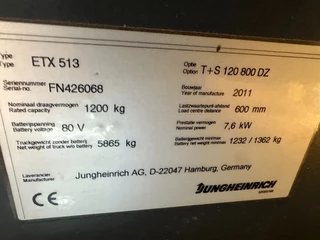 Jungheinrich N/A 2011 - ETX513, 5697 HOURS image 12
