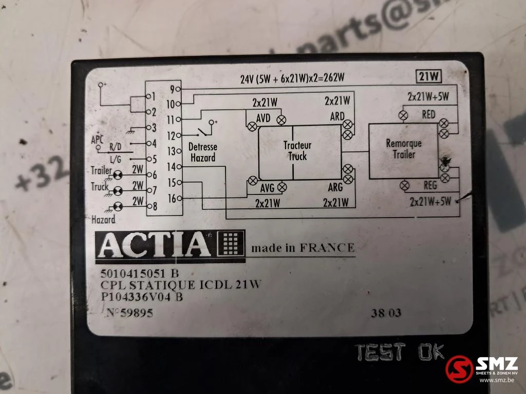 Renault 2004 - Occ ECU knipperlichtregeleenheid Renault afbeelding 4