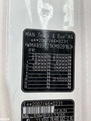 MAN TGS 2019 - 28.460 Euro 6 Marrel 20 Ton haakarmsysteem image 21