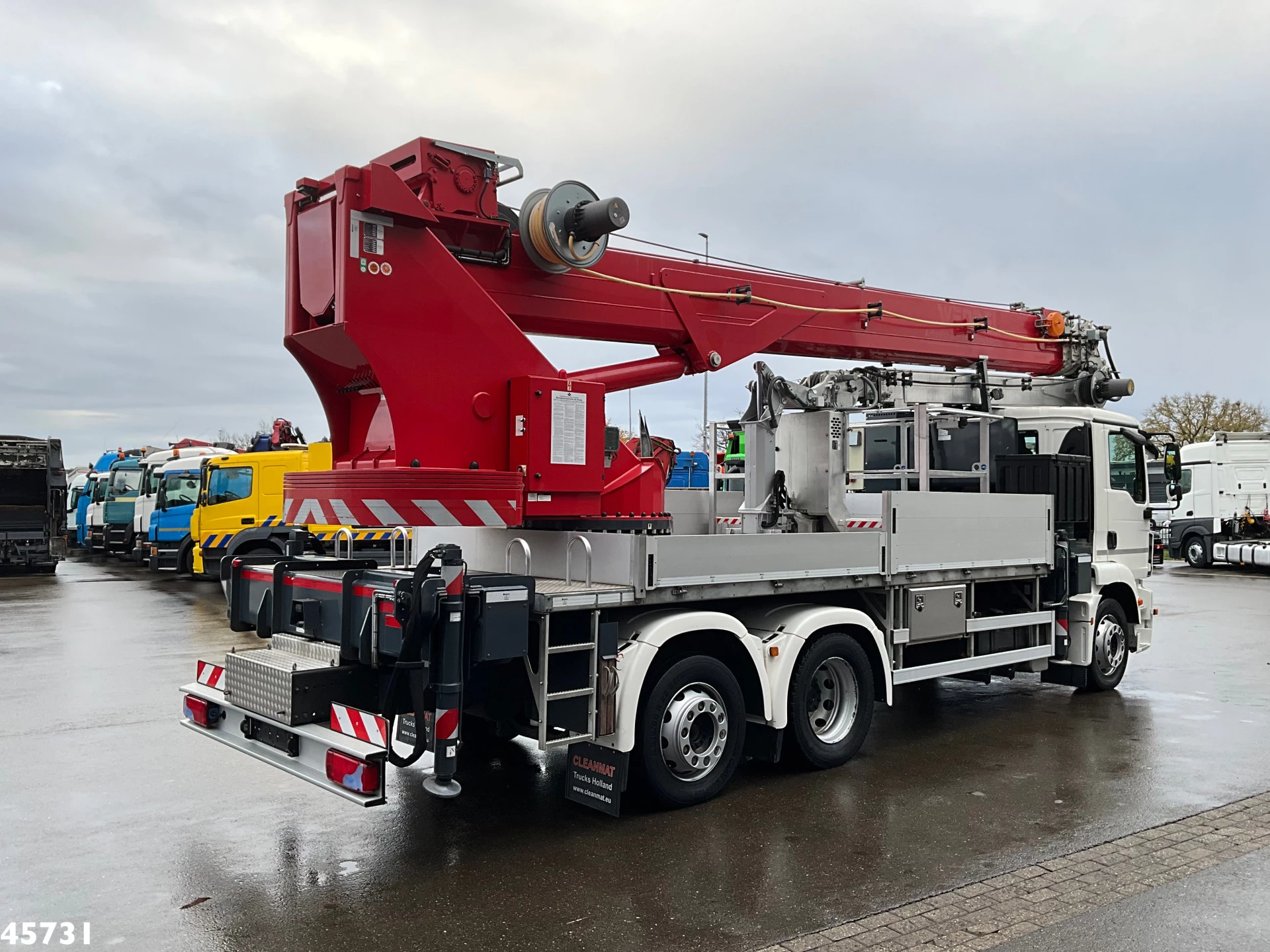 MAN TGM 2019 - 26.320 Euro 6 Bocker hoogwerker met Jib 46 meter Just 33.833 km! afbeelding 6
