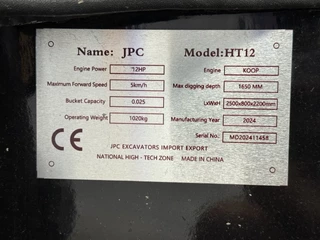 JPC N/A 2024 - HT12 - NEW AND UNUSED! image 6