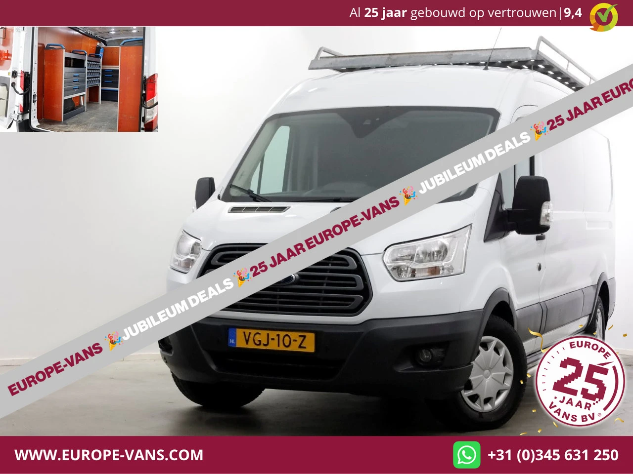 Ford Transit 2020 - 350 2.0 TDCI 130pk L3H2 Trend Inrichting/230V/Trekhaak 2800kg 07-2020 image 1