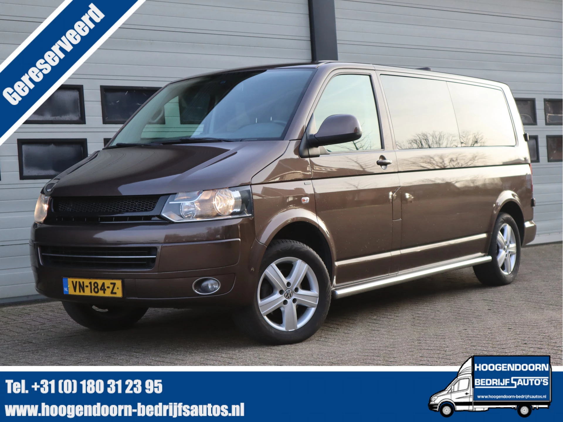 Volkswagen Transporter 2015 - 2.0 TDI DSG-Automaat 132 kw - Camper 220V Led - Luifel afbeelding 1