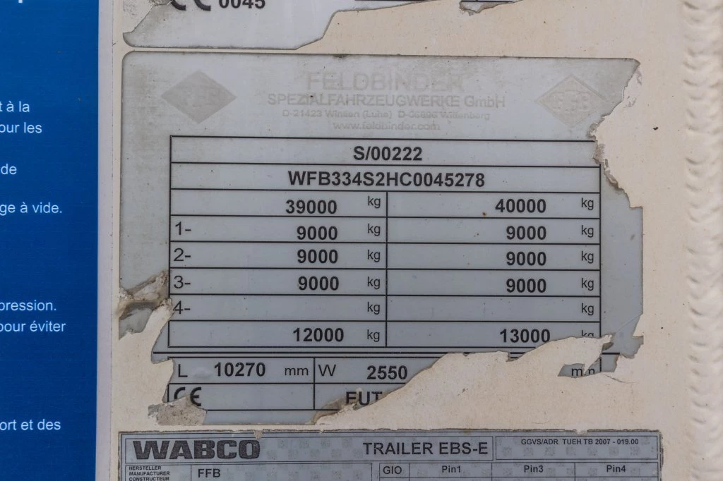 FELDBINDER 2011 - EUT 40.3- 40.000 L CEMENT/CIMENT/ZEMENT Bild 15