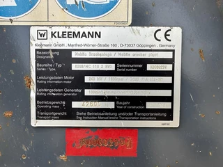Kleemann MC110Z EVO Jaw Crusher 2018 - N/A immagine 21
