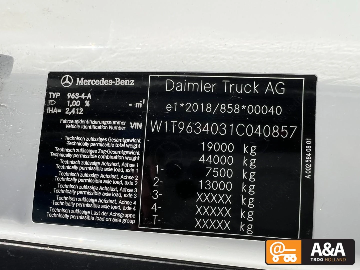 Mercedes-Benz Actros 2022 - 1845 LS afbeelding 3