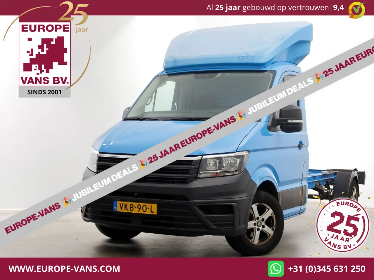 Volkswagen Crafter 2021 - 35 2.0 TDI E6 L4 WB 449cm Chassis Cabine (Fahrgestell) 2-Persoons 04-2021 afbeelding 1