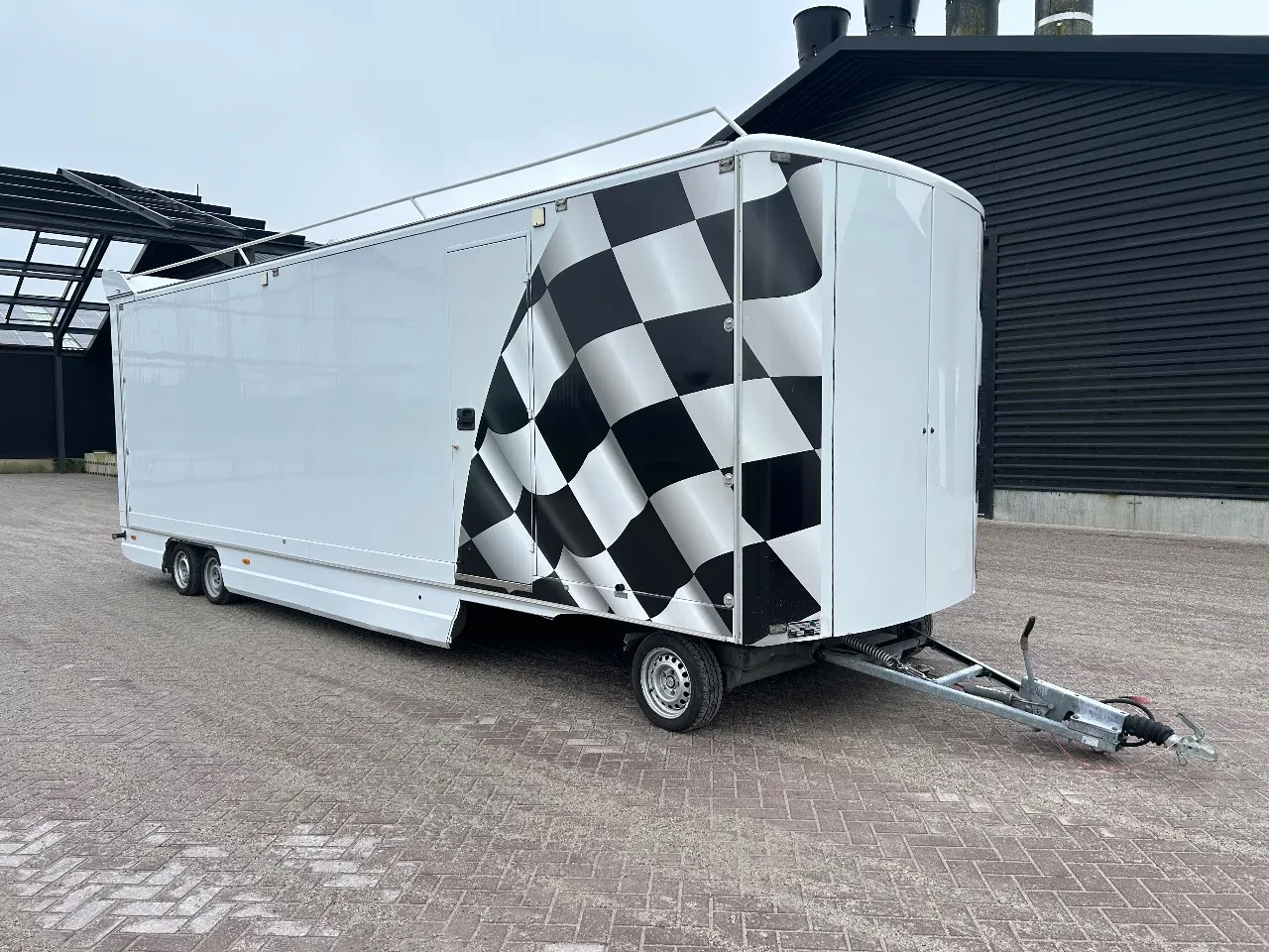SCHULER 2005 - Schamel aanhangwagen 3.5 Ton met TENT afbeelding 1