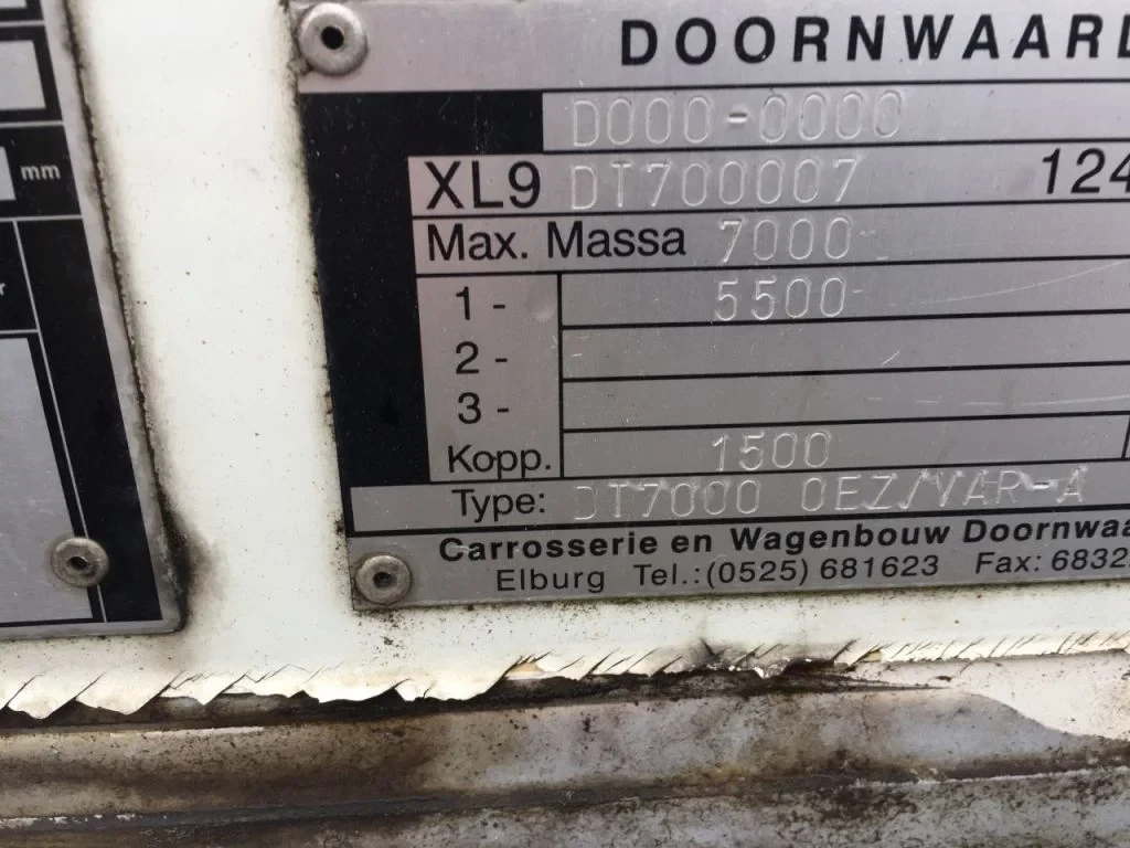 Doornwaard 2007 - Be oplegger met gestuurde as afbeelding 6